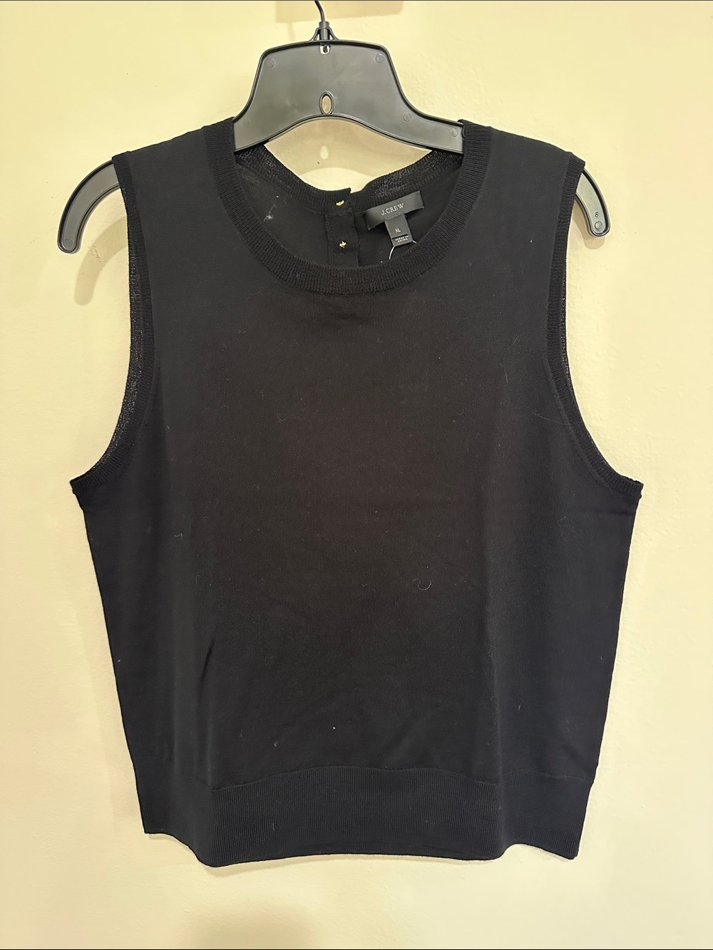 J. Crew Black Sleeveless Knit Tank